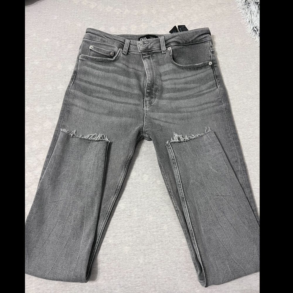 Zara grey skinny jeans